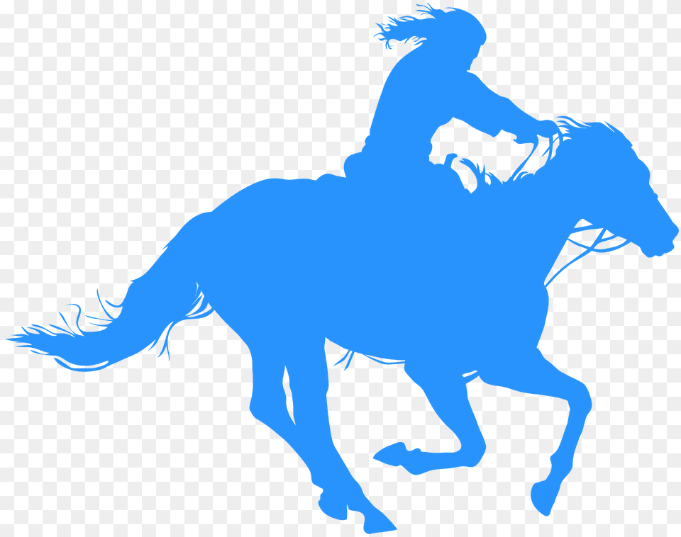 Cowgirl Riding Horse Silhouette, Animal, Mammal, Person, Colt Horse Free Png