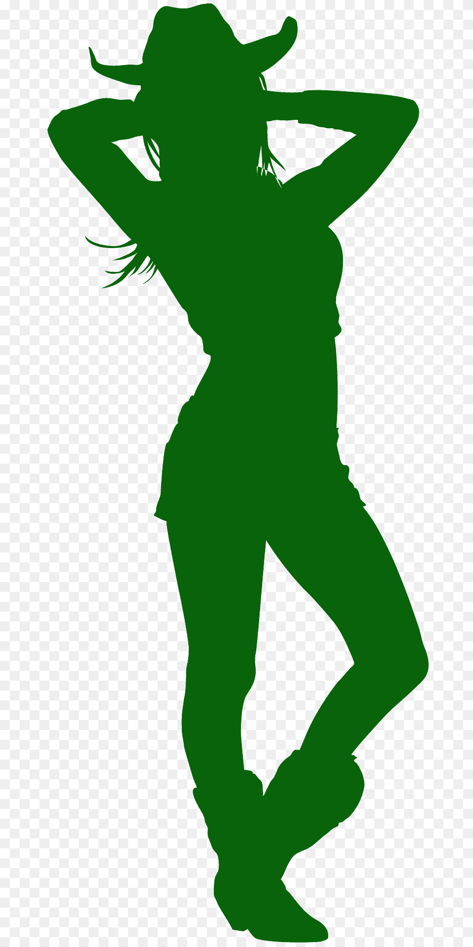 Cowgirl Silhouette, Person, Dancing, Leisure Activities, Clothing Png Image