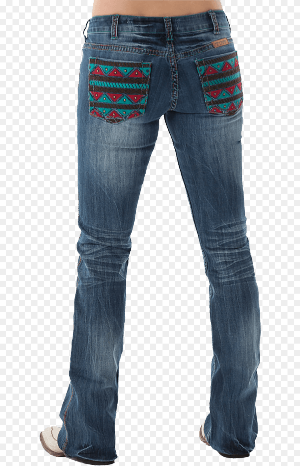 Cowgirl Tuff Women S Apache Boot Cut Jeanwaztec Embroideryampstuds Pocket, Clothing, Jeans, Pants Free Png Download