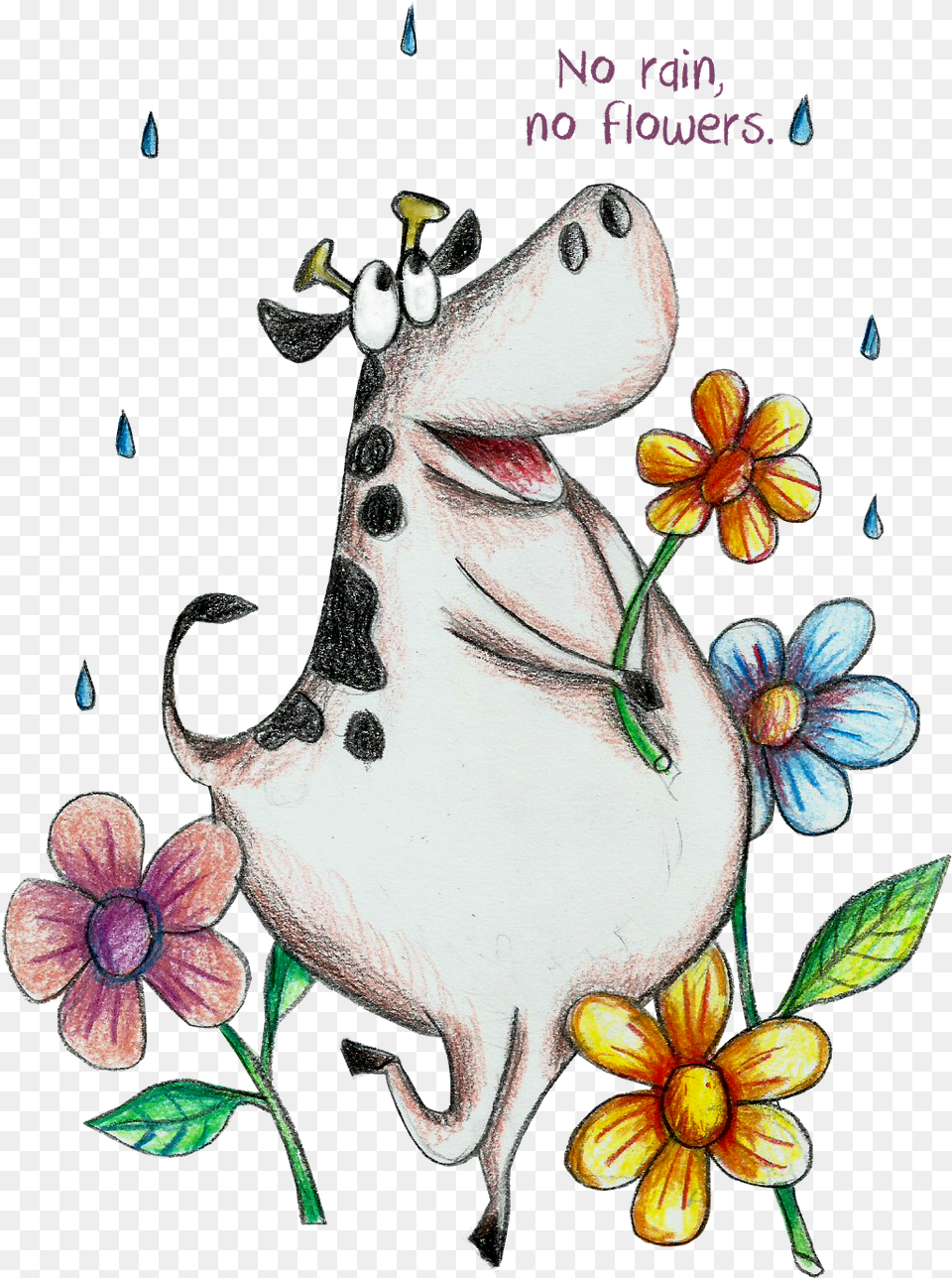 Cows Clipart Flower Cartoon, Pattern, Art, Floral Design, Graphics Free Transparent Png