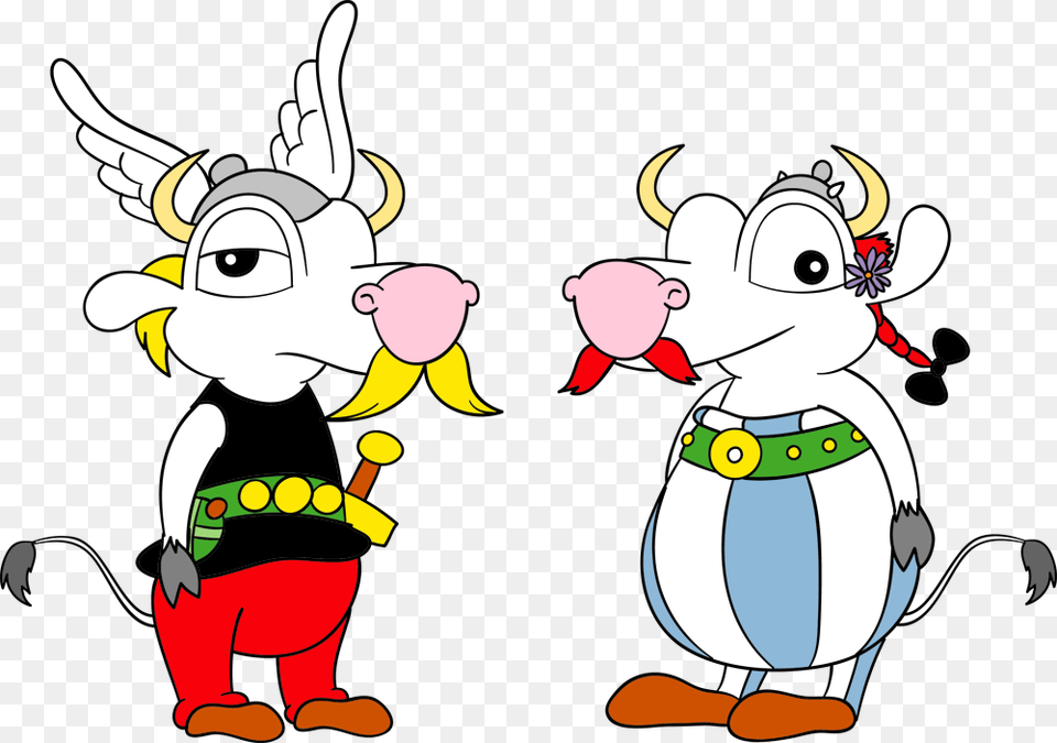 Cowsplay Asterix Cartoon, Baby, Person, Animal, Bird Free Png
