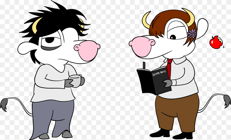 Cowsplay Cartoon, Baby, Person, Book, Comics Png Image