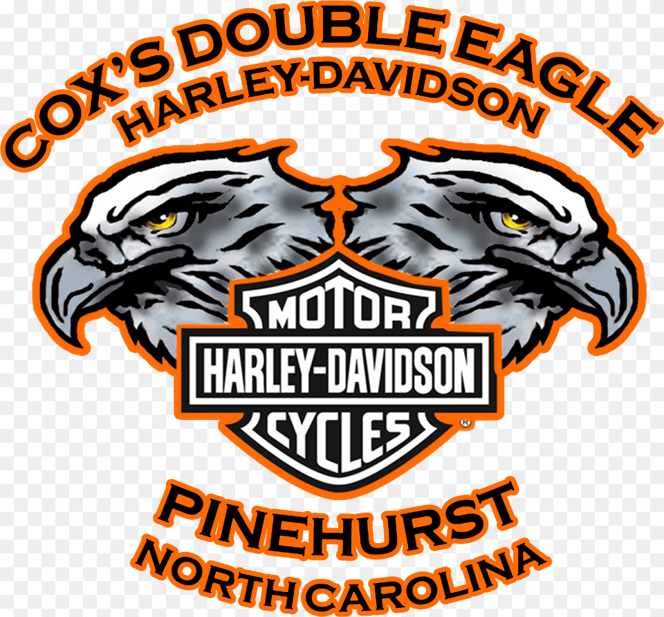 Cox S Double Eagle Harley Davidson Nc Double Eagle Harley Davidson, Logo, Wildlife, Tiger, Mammal Free Png