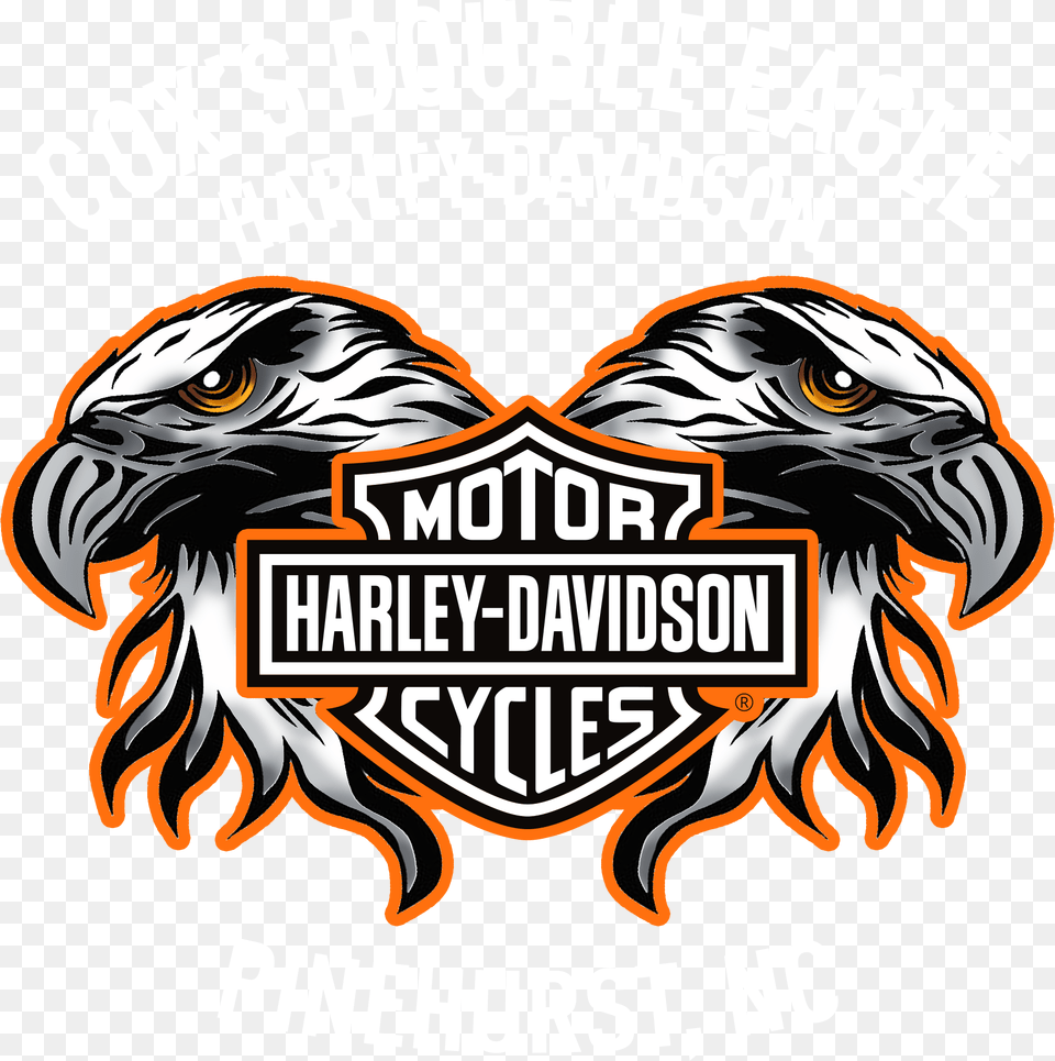 Coxquots Double Eagle Harley Davidson Nc, Logo, Animal, Bird, Fish Free Transparent Png
