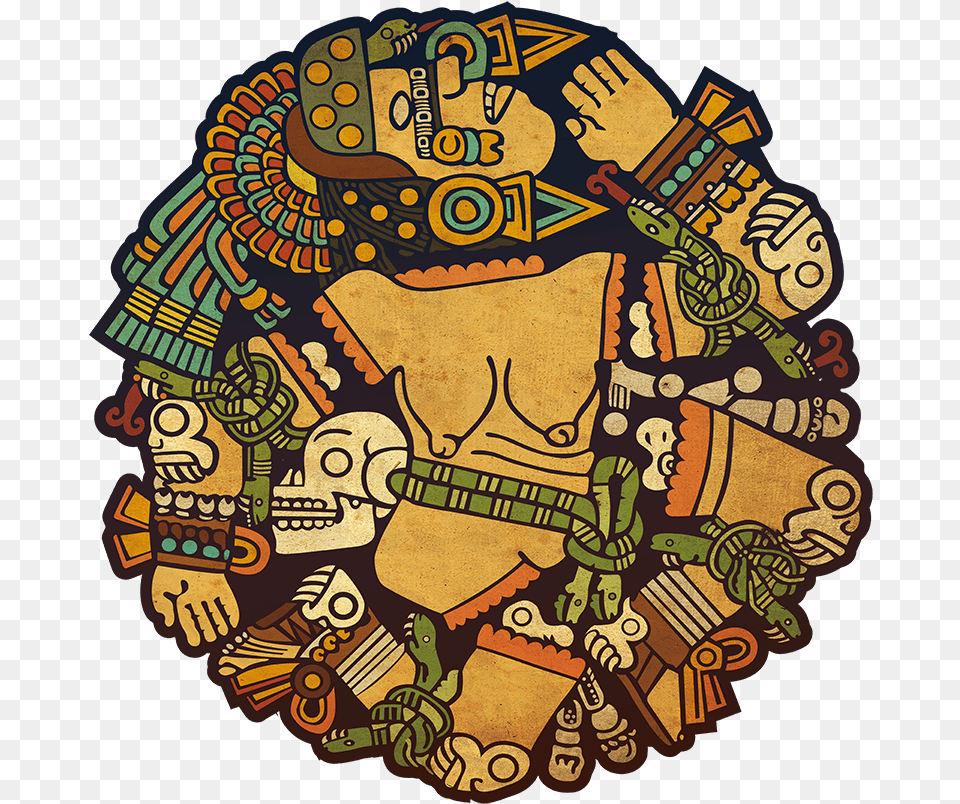 Coyolxauhqui Tattoo, Art, Doodle, Drawing, Person Free Png