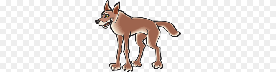 Coyote Cartoon Clip Art, Animal, Mammal, Canine, Red Wolf Png Image