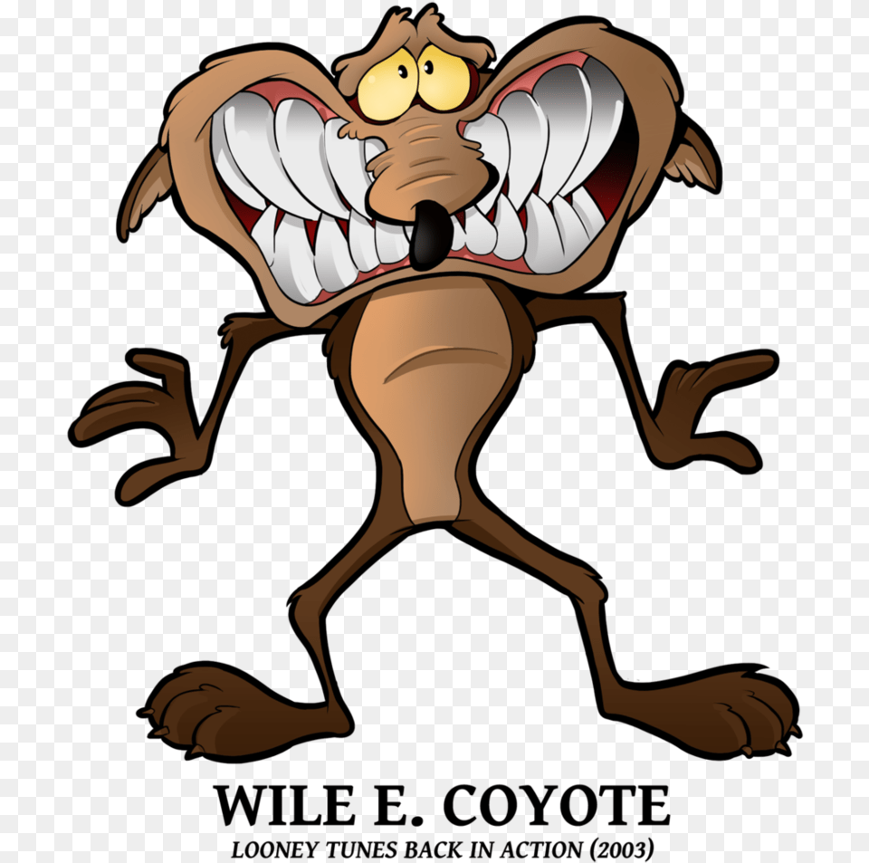 Coyote Clipart Wile E Coyote Wile E Coyote Smile, Person, Cartoon, Animal, Mammal Png Image