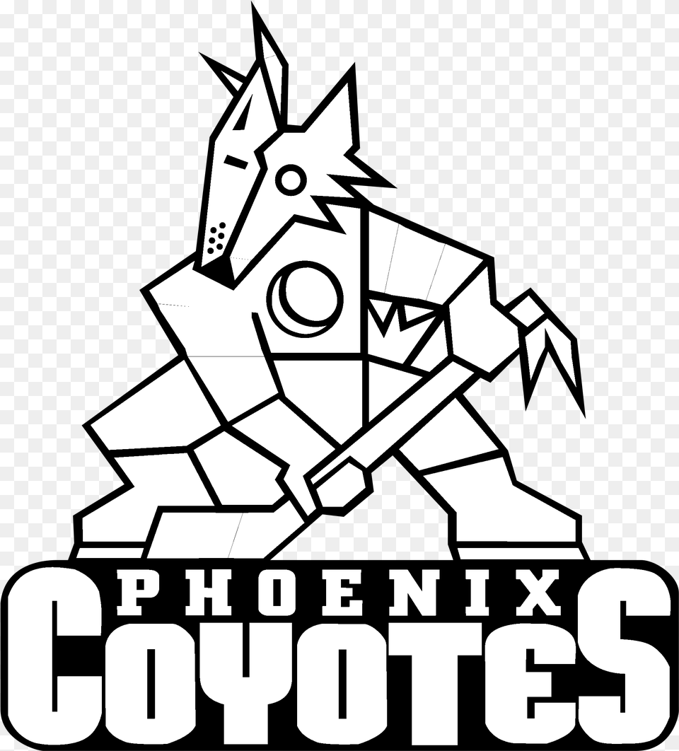Coyotes Logo Nhl Coyotes Logo Vector, People, Person, Stencil, Dynamite Png Image
