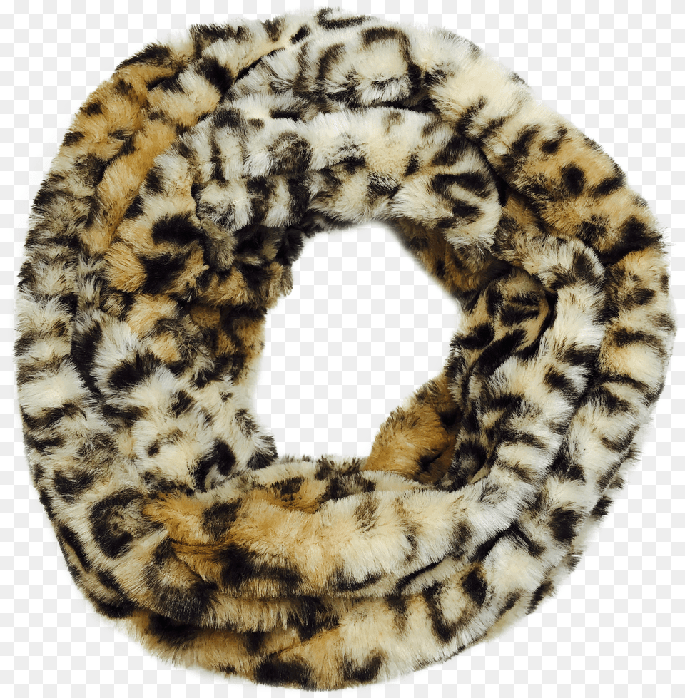 Cozy Leopard Scarf Free Png Download