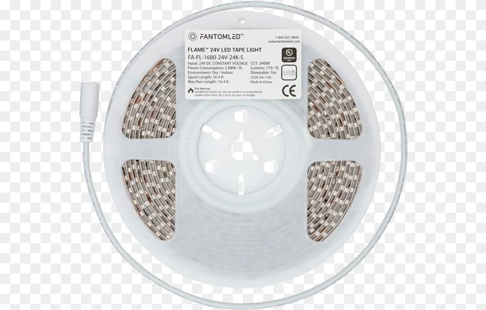 Cpo Custom Length 24v Flame Wetsubmersible Led Tape Circle, Disk, Reel Png Image