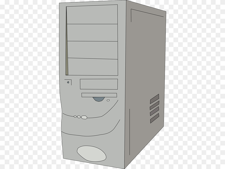 Cpu Black And White Old Computer Case, Computer Hardware, Electronics, Hardware, Pc Free Png Download