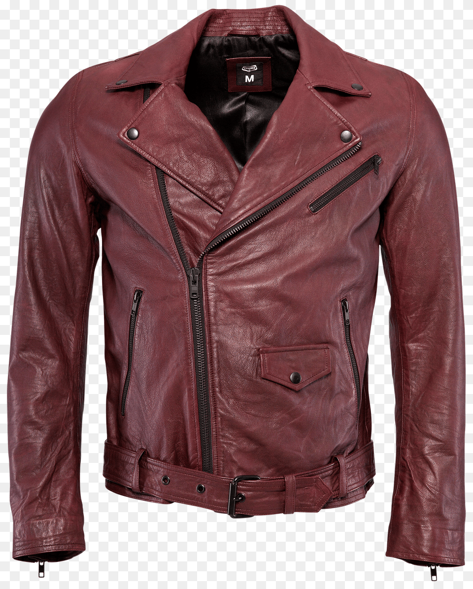 Cr Jack Leather Jacket Oxblood Png Image