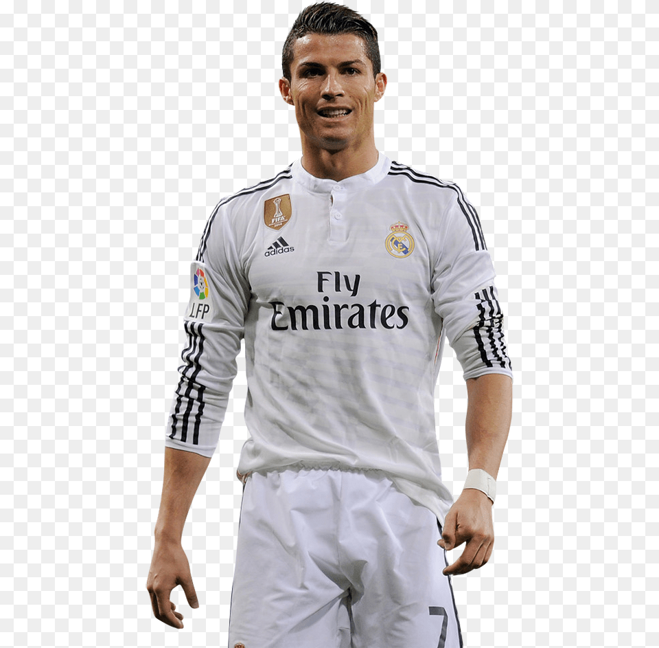 Cr7 Player, Shirt, Clothing, Person, Man Free Png Download