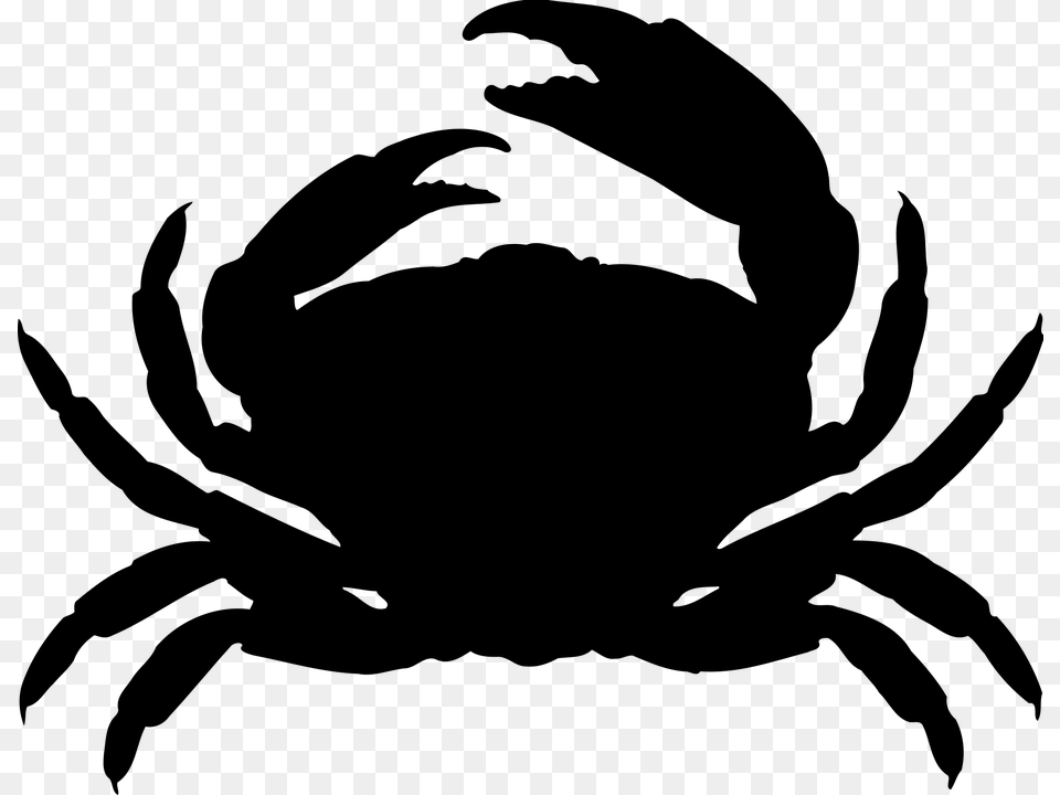 Crab Black And White Transparent Crab Black And White, Gray Free Png Download