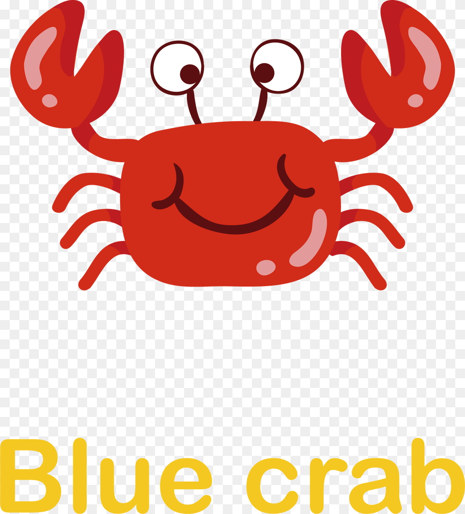 Crab Cartoon Clip Art, Food, Seafood, Animal, Invertebrate Free Png