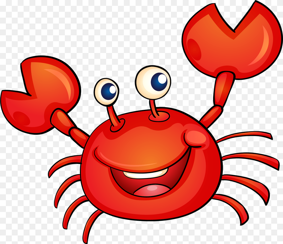 Crab Cartoon Vector Download Crab Cartoon, Food, Seafood, Animal, Invertebrate Png