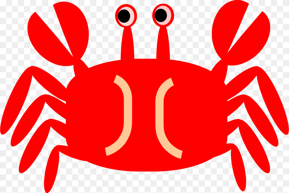 Crab Clipart, Food, Seafood, Animal, Invertebrate Png Image