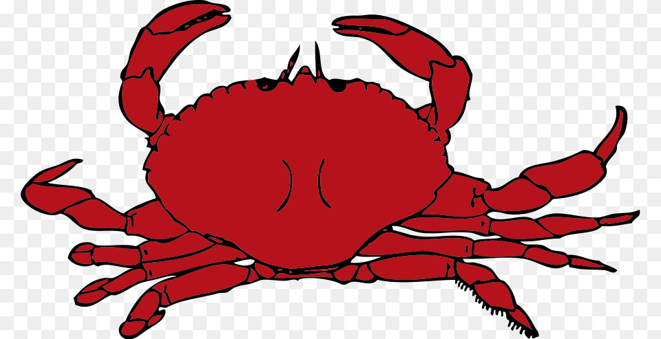 Crab Clipart For Web, Animal, Food, Invertebrate, Sea Life Png