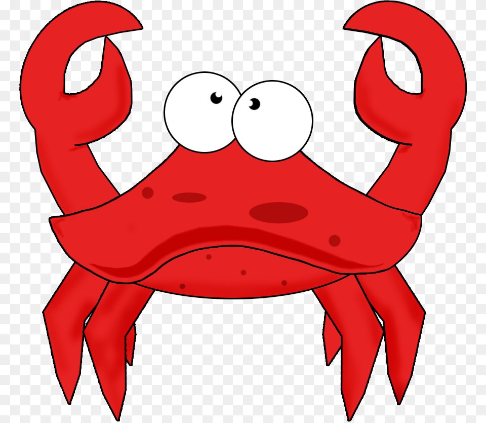 Crab Clipart Friendly, Food, Seafood, Animal, Invertebrate Png