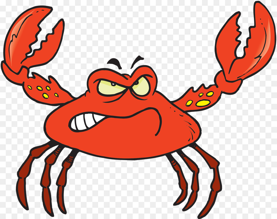 Crab Clipart Scared, Food, Seafood, Animal, Invertebrate Free Transparent Png