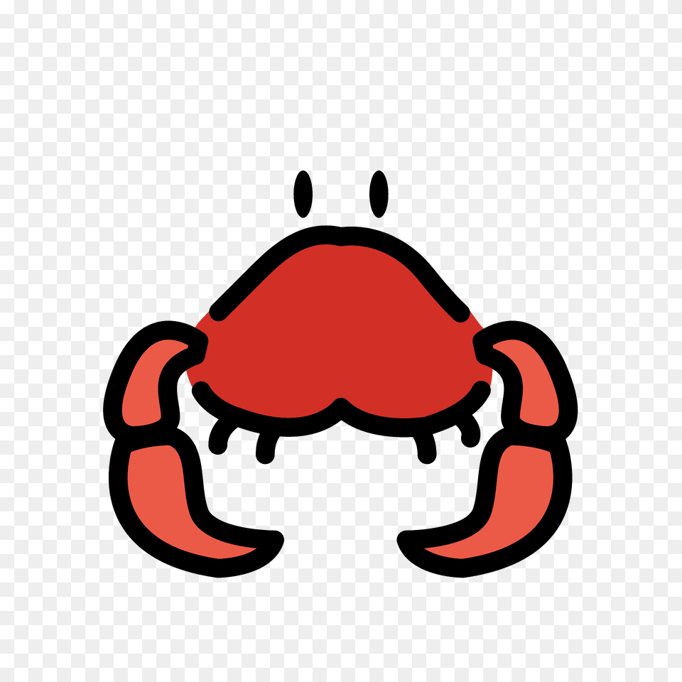 Crab Emoji Clipart, Animal, Food, Invertebrate, Sea Life Png