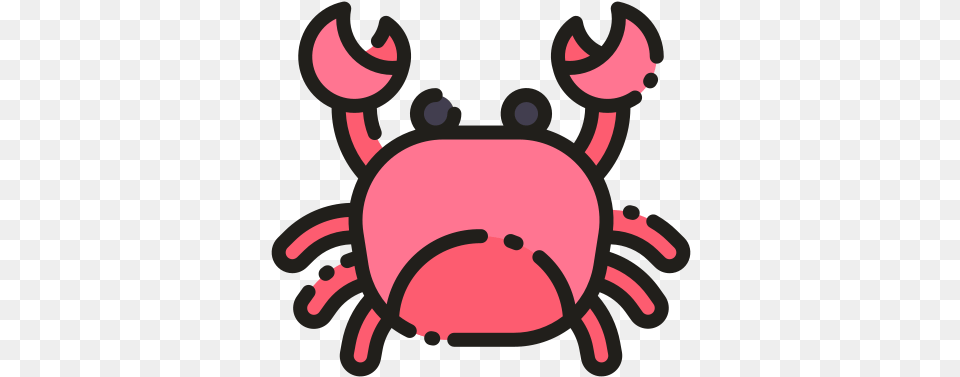 Crab Food Icons Happy, Animal, Seafood, Sea Life, Invertebrate Free Transparent Png
