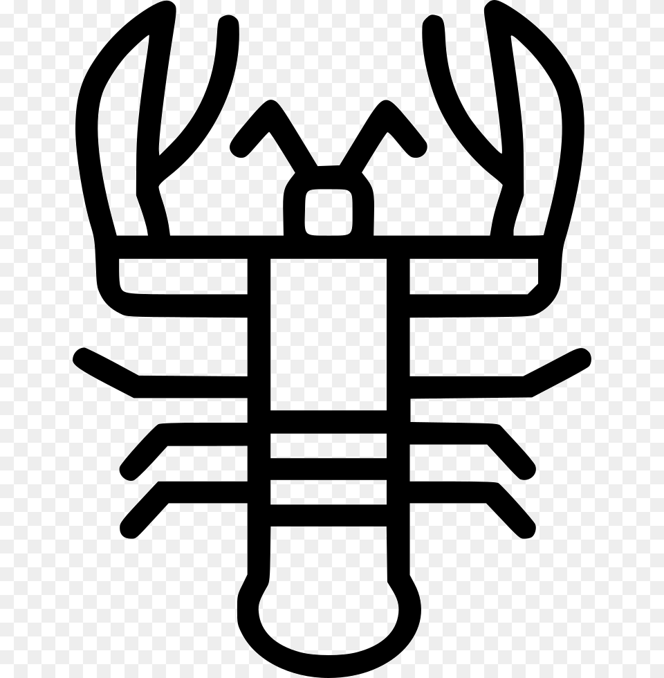 Crab Lobster Sea Icon, Stencil, Food, Seafood, Smoke Pipe Png