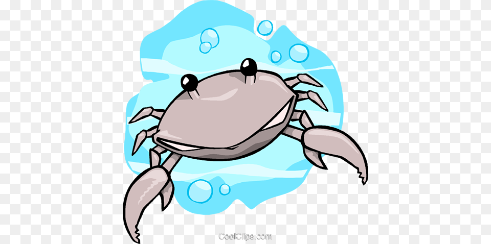 Crab Royalty Vector Clip Art Illustration, Animal, Sea Life, Food, Invertebrate Png Image