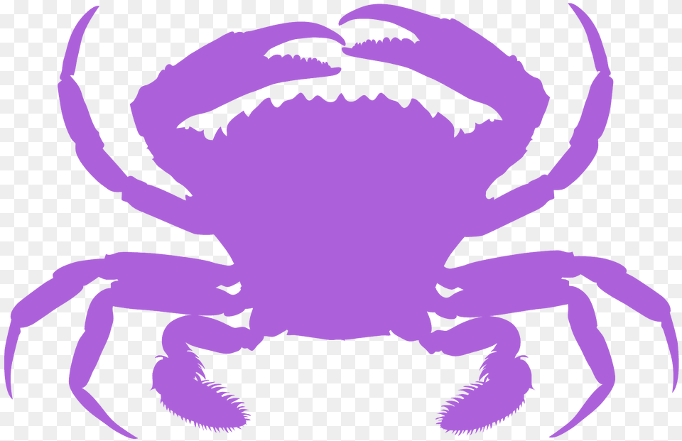 Crab Silhouette, Food, Seafood, Animal, Invertebrate Png Image