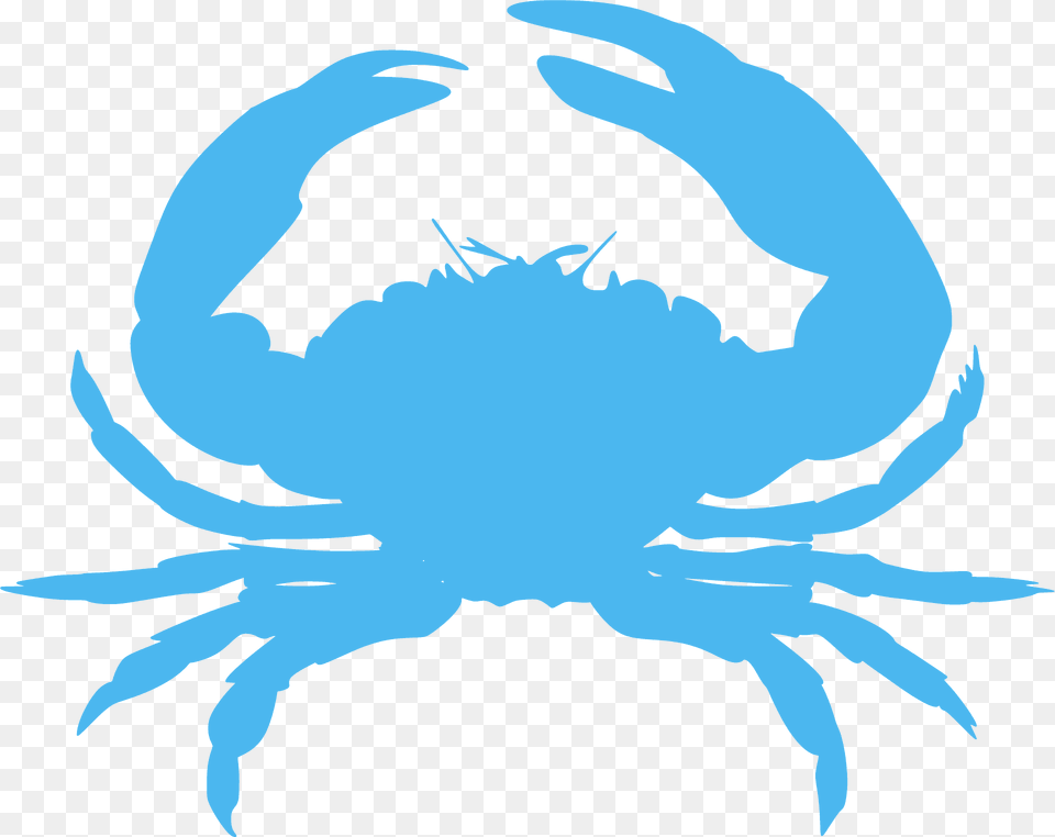 Crab Silhouette, Food, Seafood, Animal, Invertebrate Free Png Download