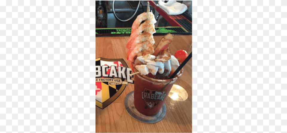 Crabcake Factory Has Awesome Bloody Marys Crabcake Factory Bloody Mary, Cream, Dessert, Food, Ice Cream Png Image