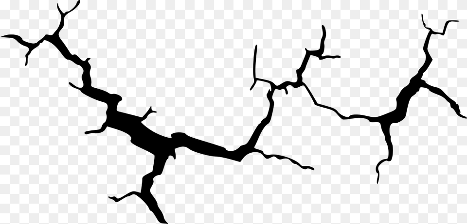 Crack Effect Crack Vector, Gray Free Transparent Png