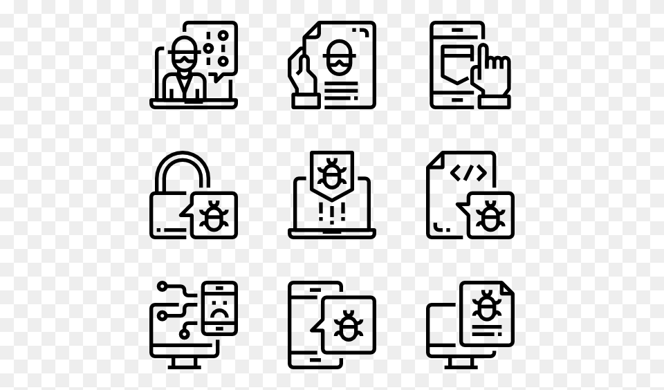 Crack Icons, Gray Png