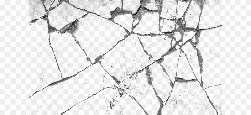 Crack Overlay, Gray Png