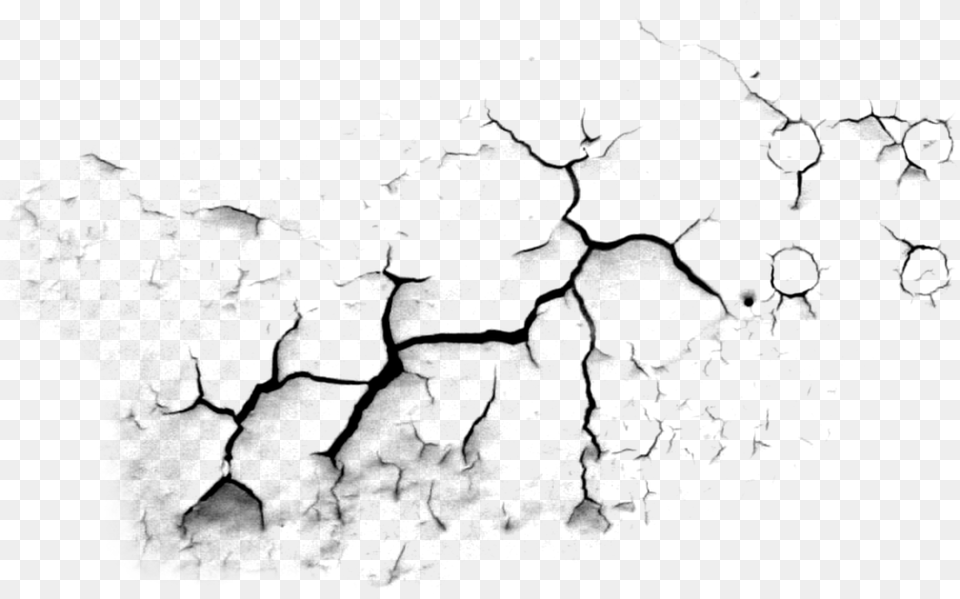 Crack Texture Concrete Crack, Gray Free Png Download