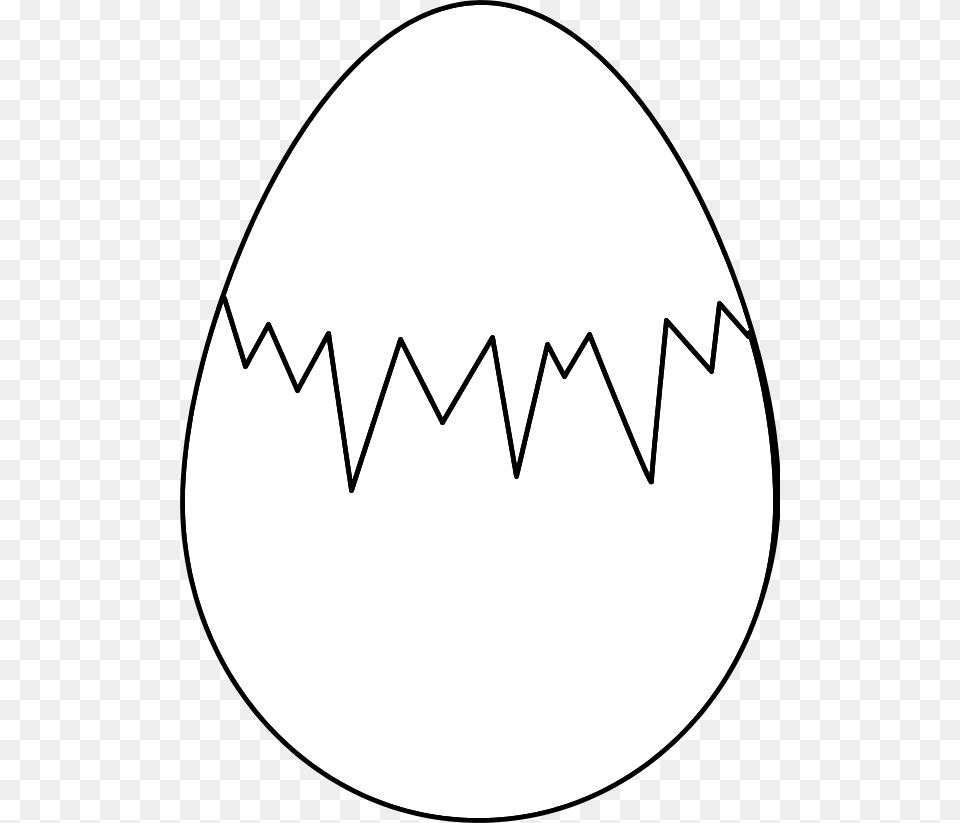 Cracked Egg Clipart Black And White, Food, Astronomy, Moon, Nature Free Png