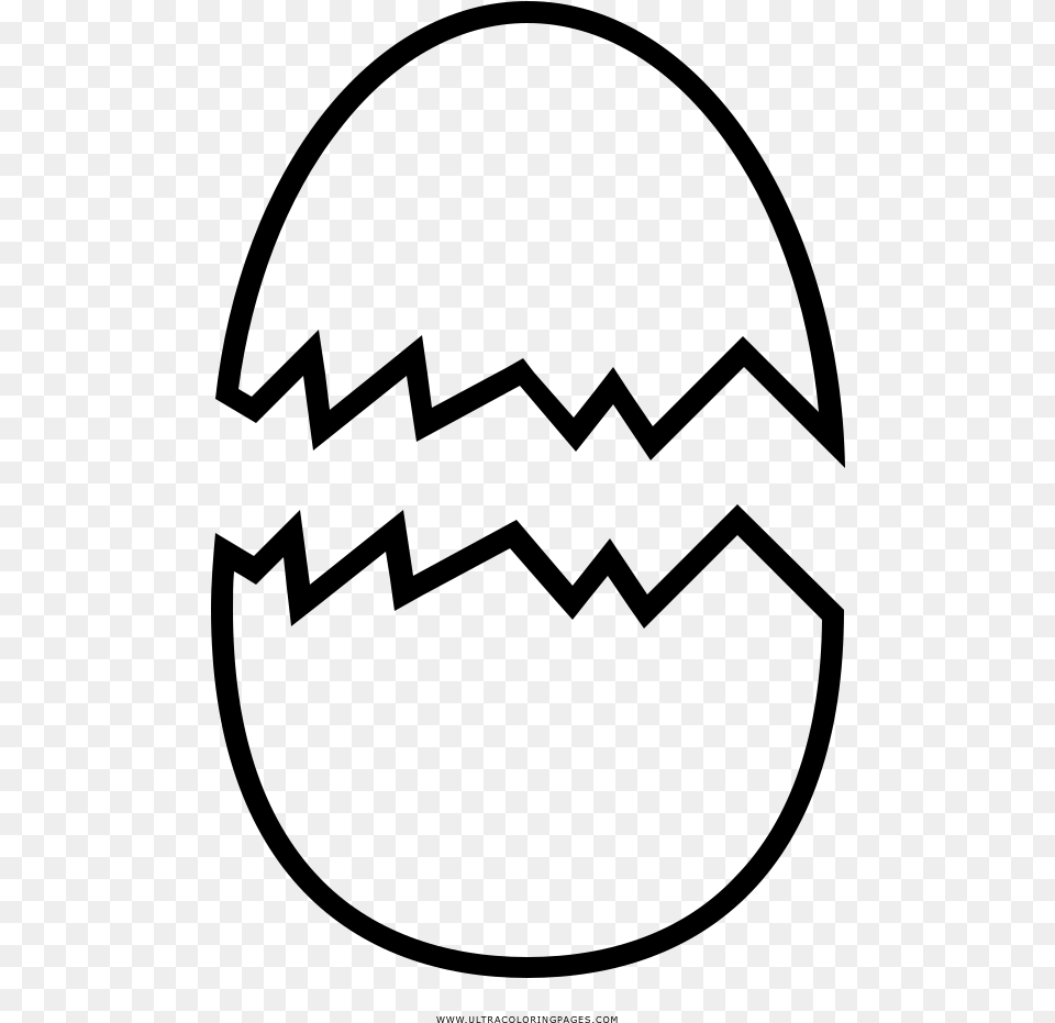 Cracked Egg Coloring, Gray Png Image