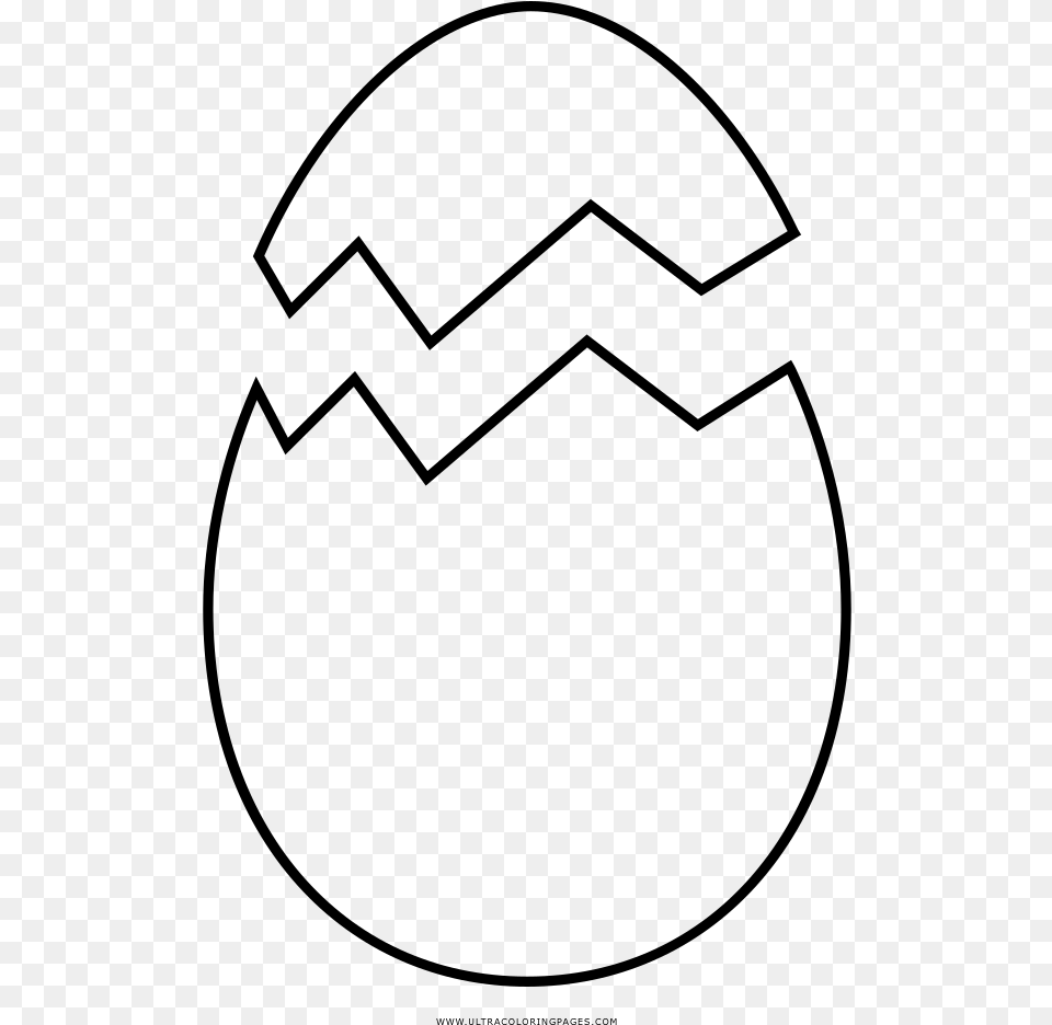 Cracked Egg Coloring, Gray Free Transparent Png