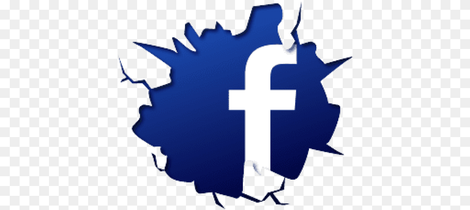 Cracked Facebook Vector Graphic Facebook Logo, Electronics, Hardware, Symbol Free Png Download