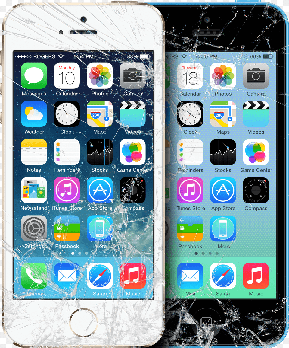 Cracked Iphone 5 Picture Iphone Repair, Electronics, Mobile Phone, Phone Png Image