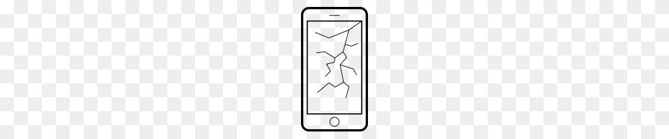 Cracked Screen Icons Noun Project, Gray Png