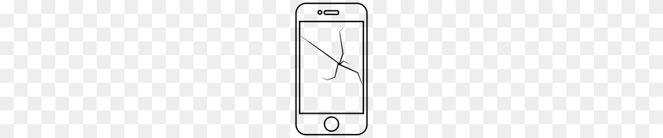 Cracked Screen Icons Noun Project, Gray Png Image