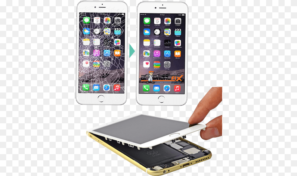 Cracked Screen Iphone Repair Iphone Screens Products Iphone 6 Price In Las Vegas, Electronics, Mobile Phone, Phone Png