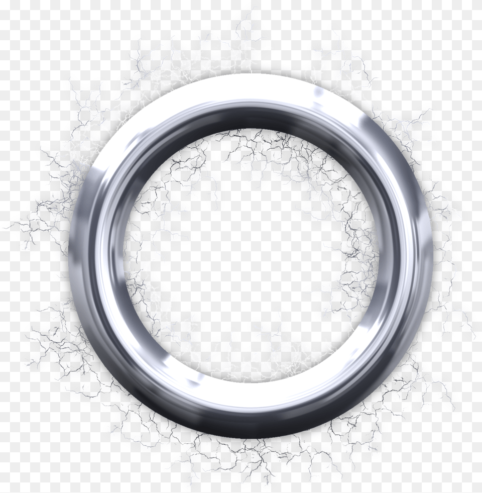 Cracked Texture Circulo De Metal Download Silver Circle Logo, Alloy Wheel, Car, Car Wheel, Machine Png Image