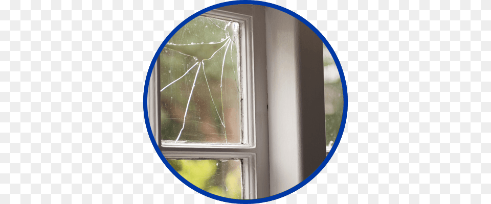 Cracked Window Glass Repair Window, Home Damage, Window - Broken Free Transparent Png
