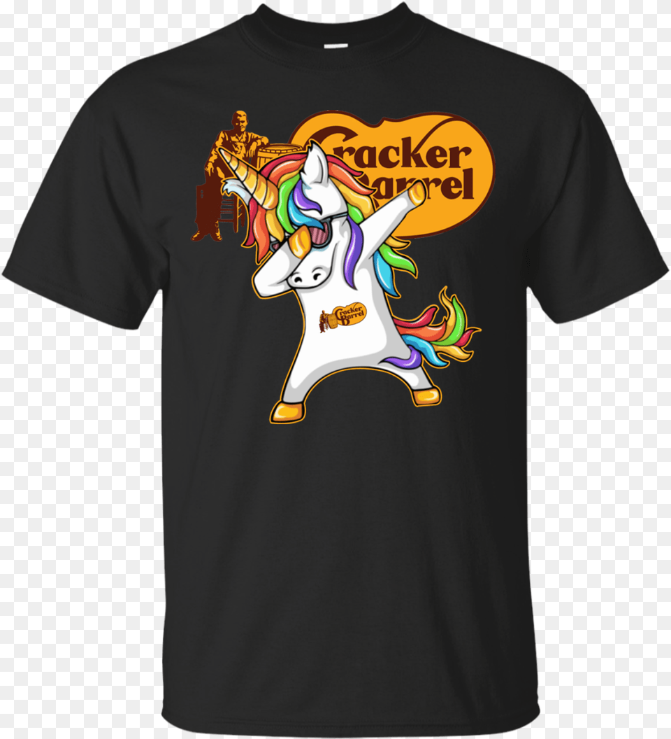 Cracker Barrel Unicorn Dabbing Shirt Hoodie Tank Pennywise T Shirt Kitten, T-shirt, Clothing, Person, Man Free Transparent Png