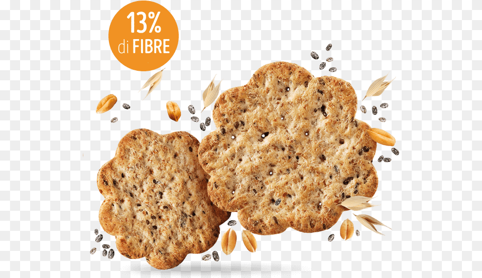 Crackers Integrali Con Avena E Semi Di Chia Bredele, Bread, Cracker, Food Free Png