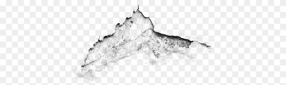 Cracks Wall Old Rundown Weird Effects Photography Sketch, Gray Png Image