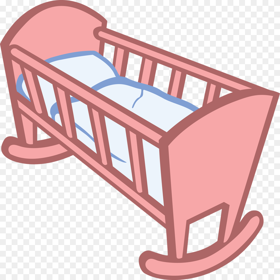 Cradle Clipart, Bed, Furniture, Crib, Infant Bed Free Png Download