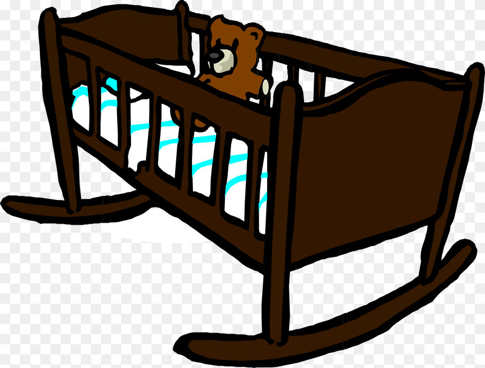 Cradle Clipart, Furniture, Bed, Crib, Infant Bed Png